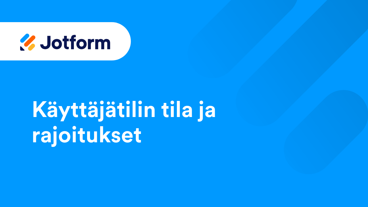 Jotformin käytön aloittaminen
