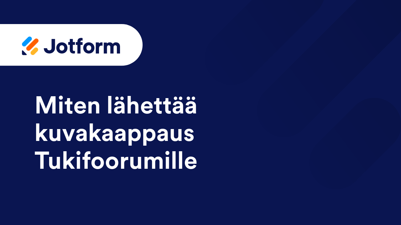 Jotformin käytön aloittaminen