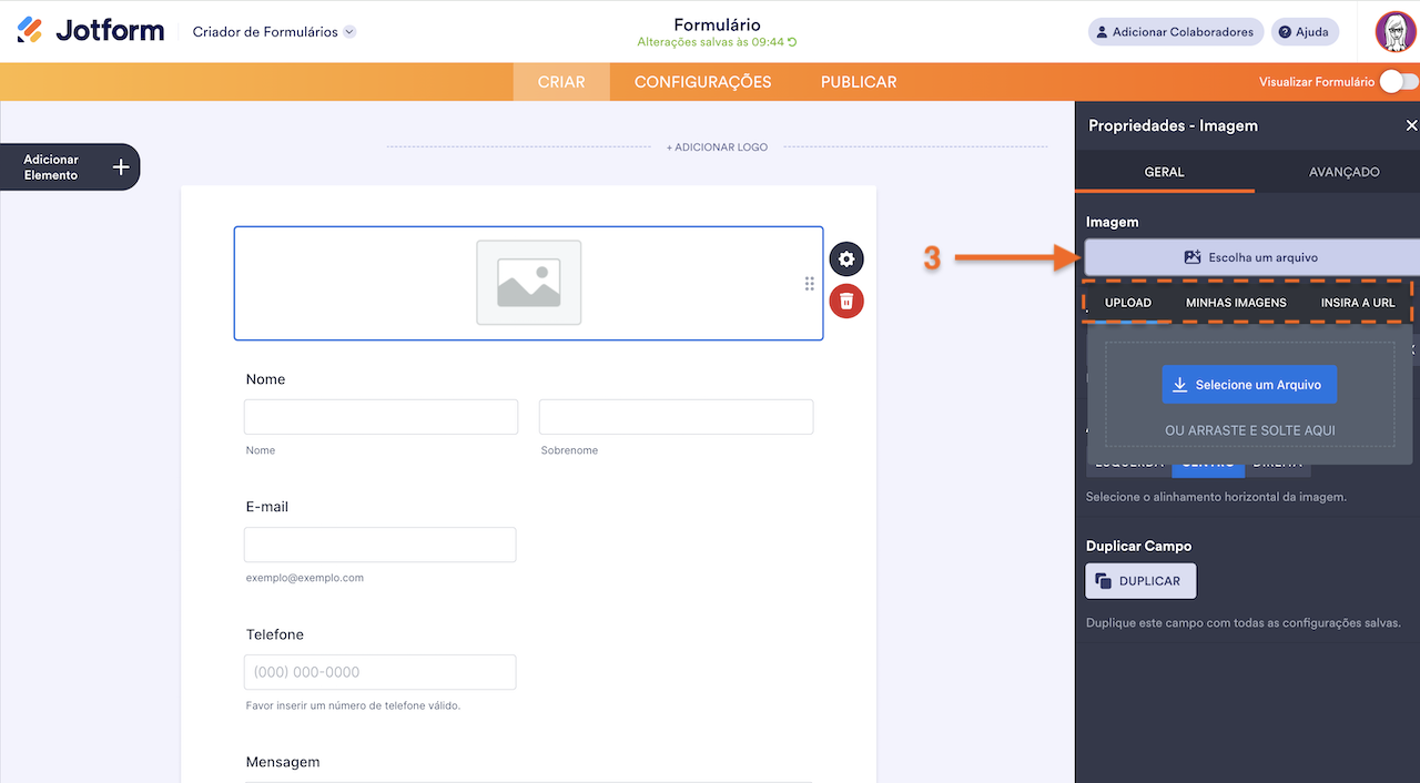 Propriedades do Elemento Imagem