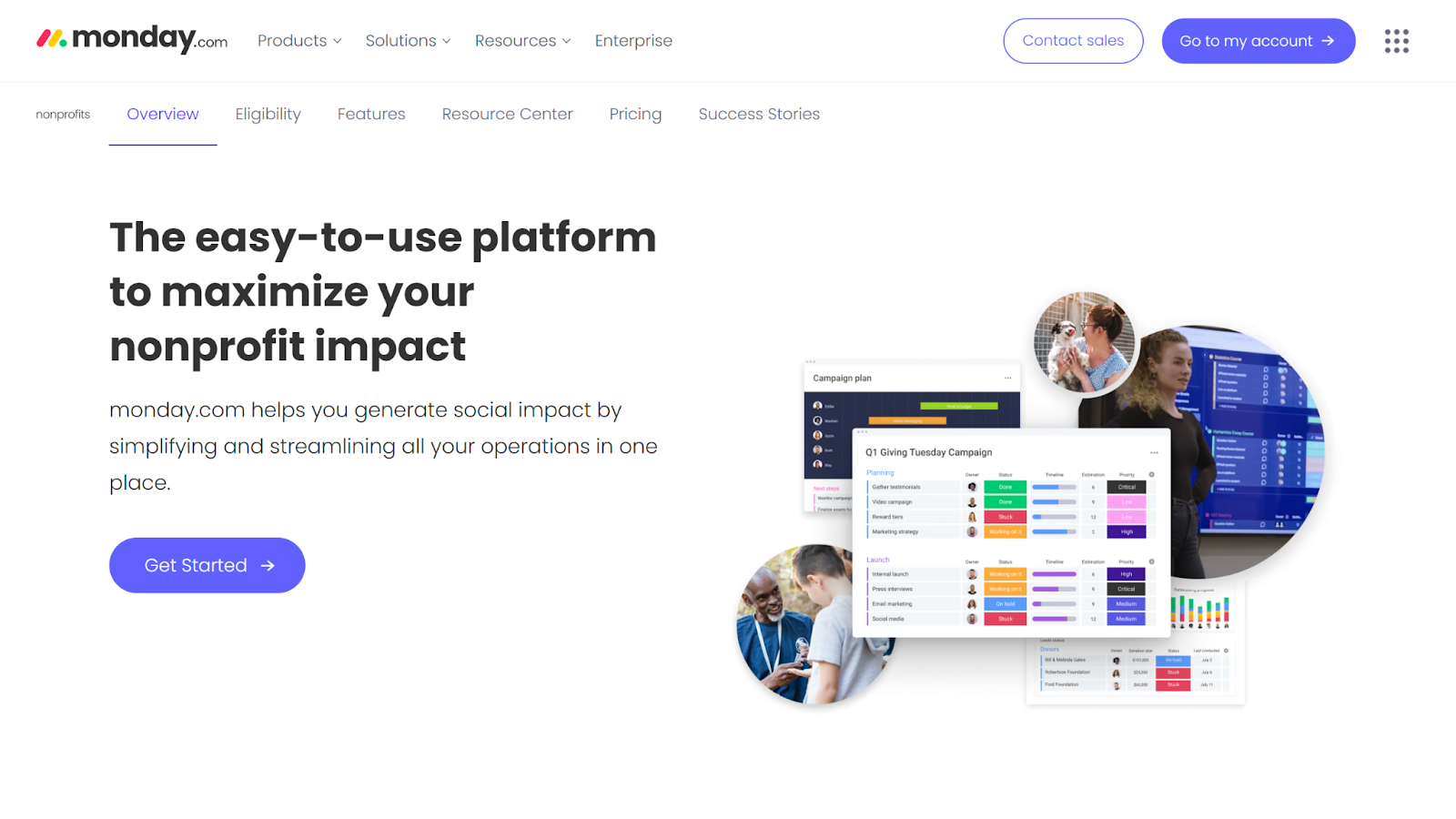 Screenshot of Monday