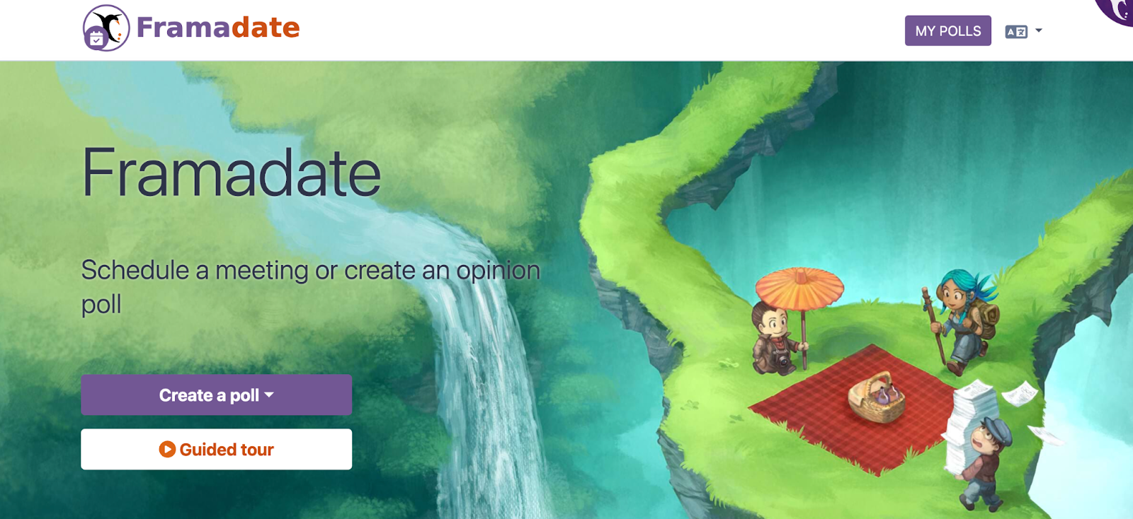 Framedate Landing Page