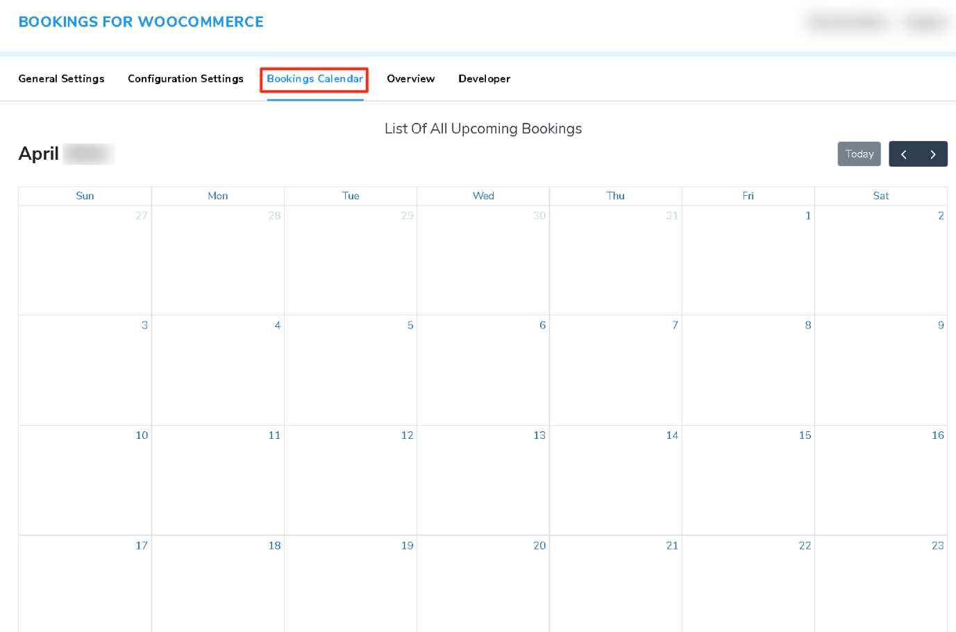 Capture d’écran de Bookings WooCommerce Pro