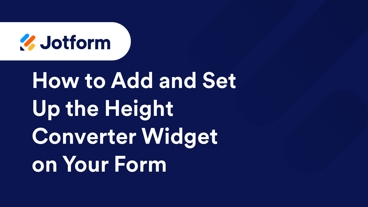 Jotform Widgets