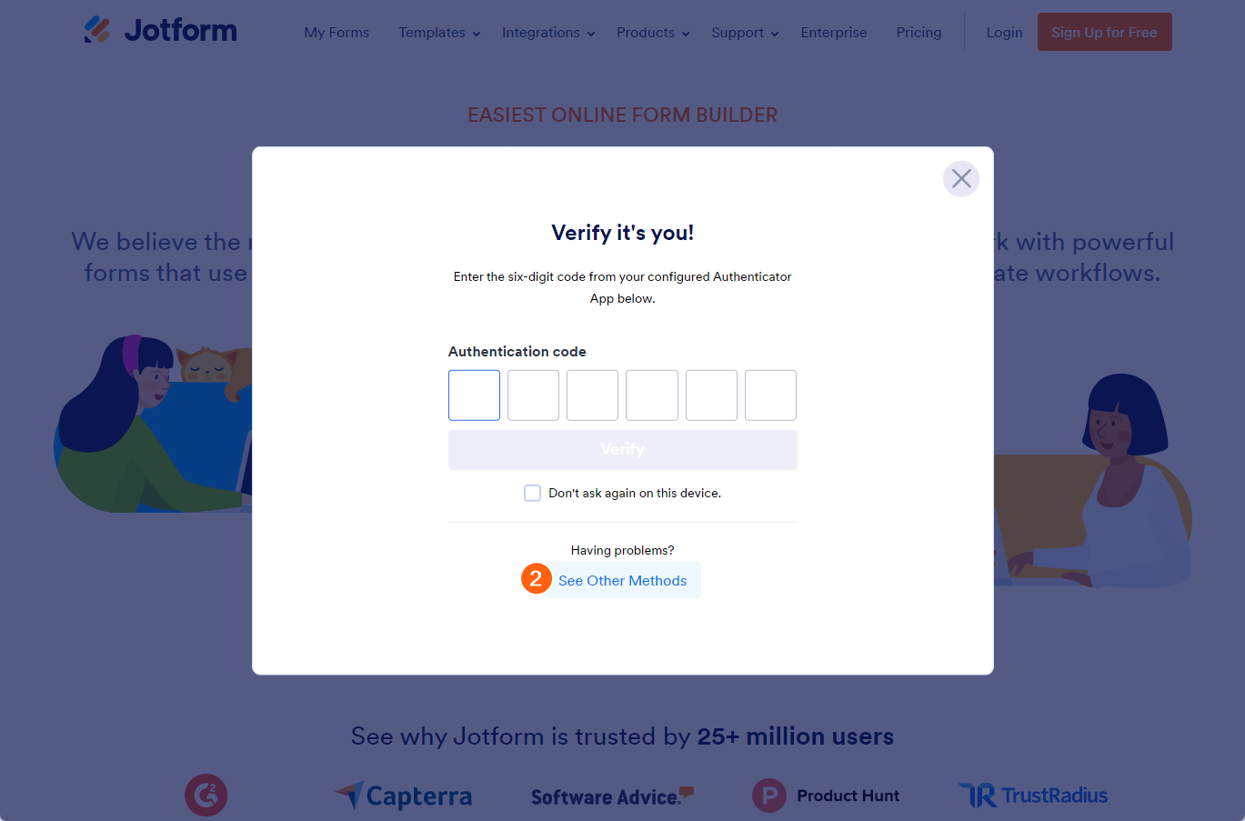 So stellen Sie Ihr Konto wieder her, wenn Sie den Zugriff auf das 2FA-Gerät und die Wiederherstellungscodes verlieren Image-2