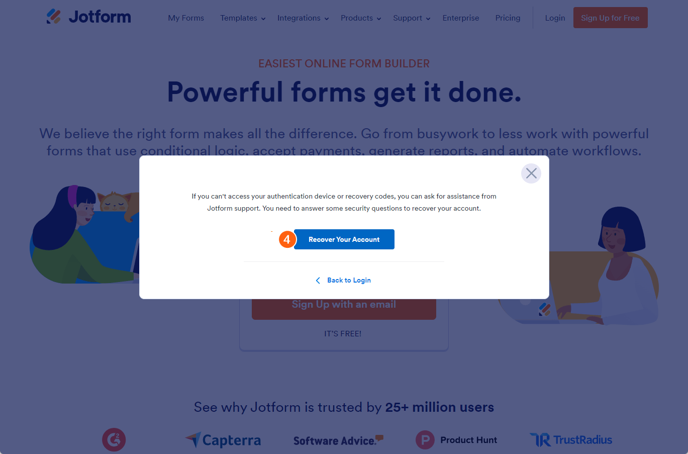 So stellen Sie Ihr Konto wieder her, wenn Sie den Zugriff auf das 2FA-Gerät und die Wiederherstellungscodes verlieren Image-4