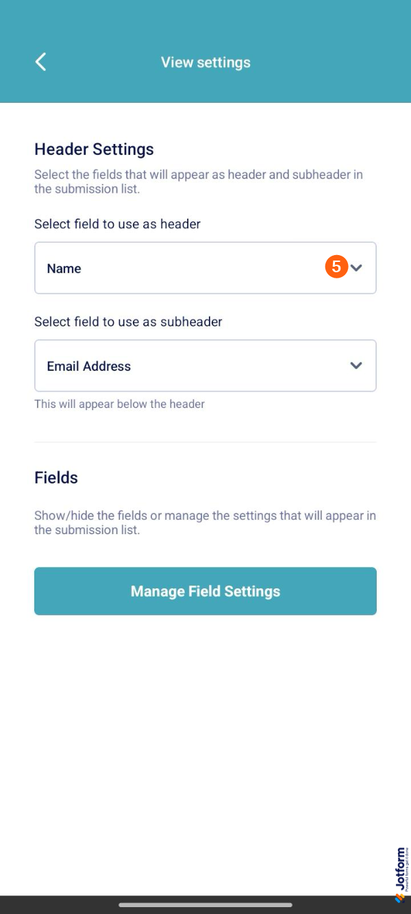 So ändern Sie die Übermittlungsüberschriften in Jotform Mobile-Formularen Image-5
