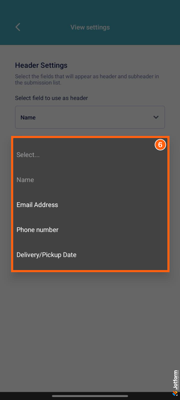 So ändern Sie die Übermittlungsüberschriften in Jotform Mobile-Formularen Image-6