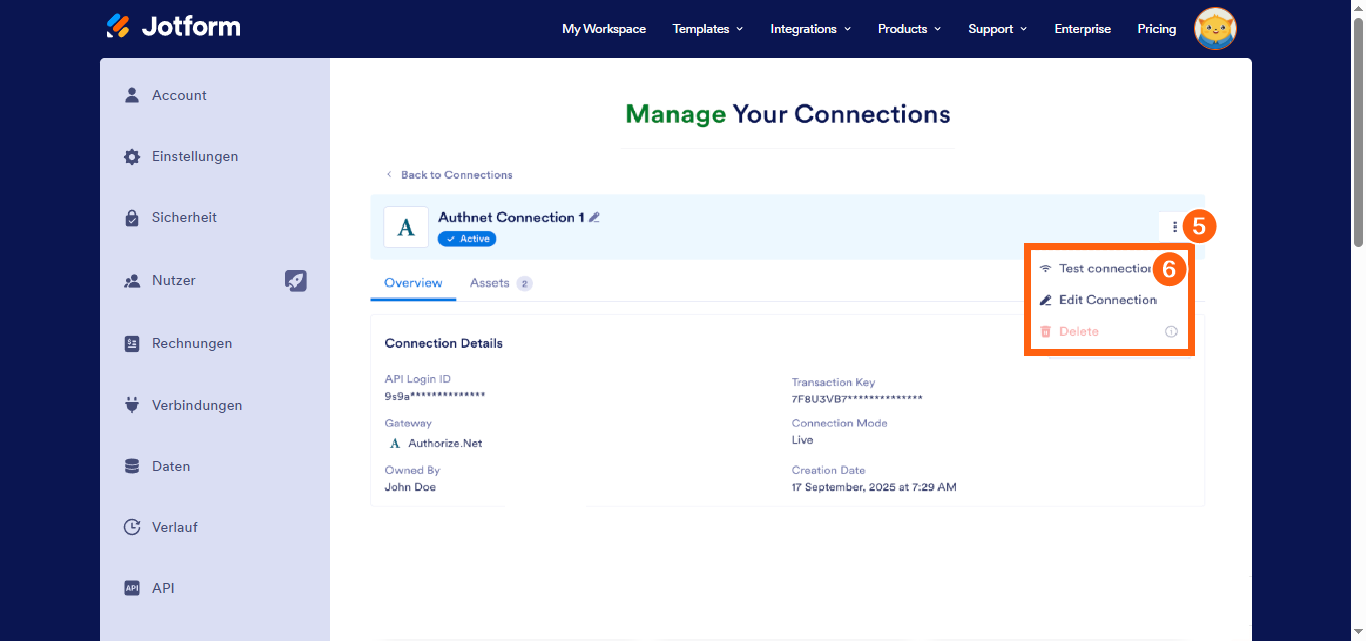 So fügen Sie wiederverwendbare Zahlungsverbindungen hinzu und verwalten sie Image-8