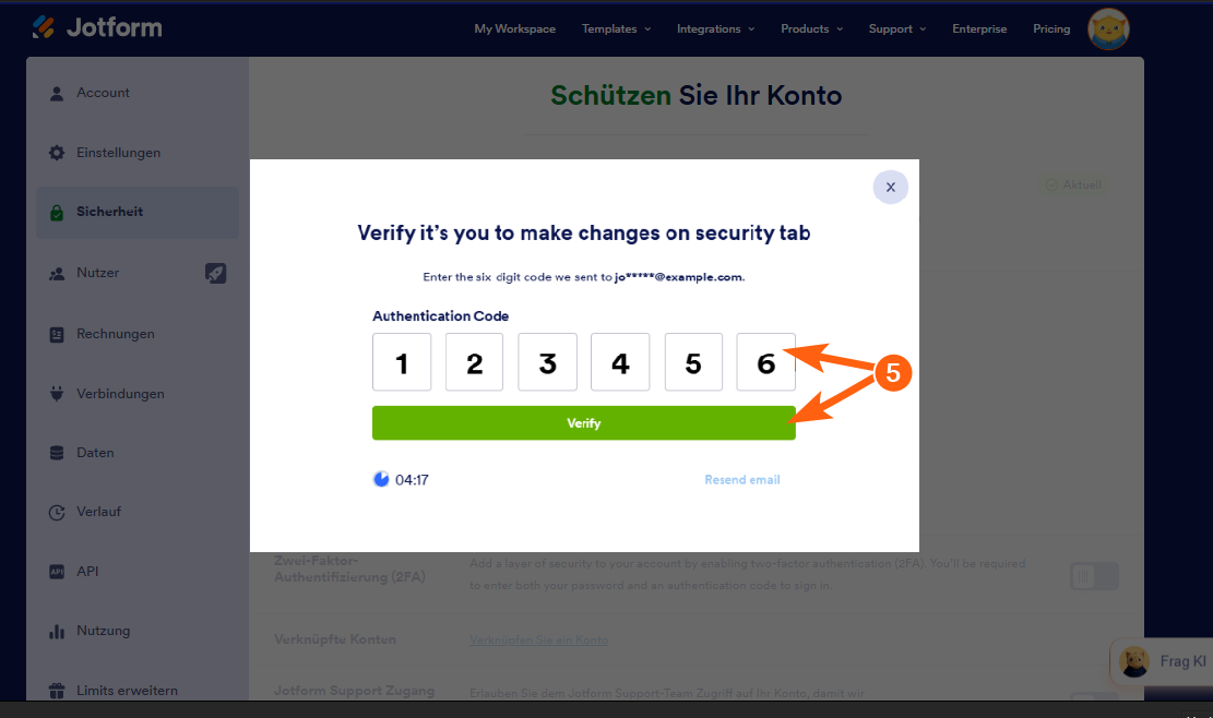 So generieren Sie neue Wiederherstellungscodes für die Zwei-Faktor-Authentifizierung (2FA) Image-3
