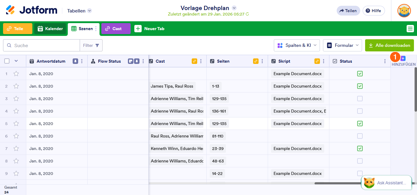 So weisen Sie Einträge in Jotform Tabellen Mitarbeitern zu Image-1