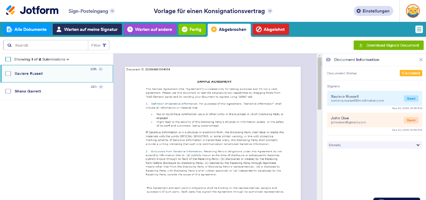 So verfolgen Sie den Unterzeichnungsprozess anderer Parteien Image-6