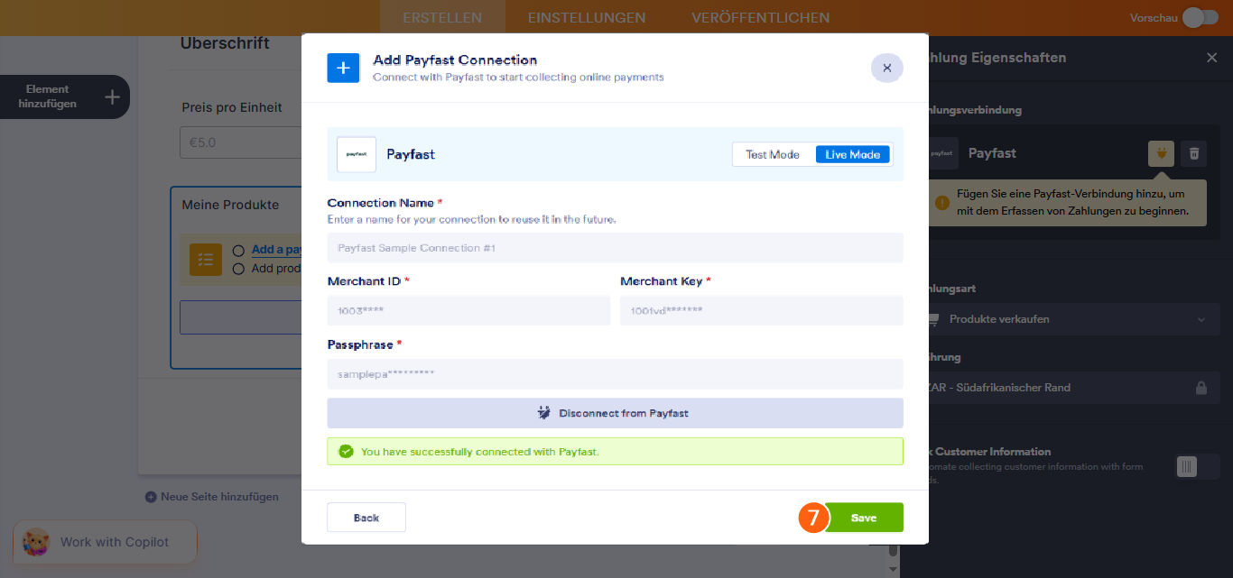 So integrieren Sie Ihr Formular in Payfast Image-13
