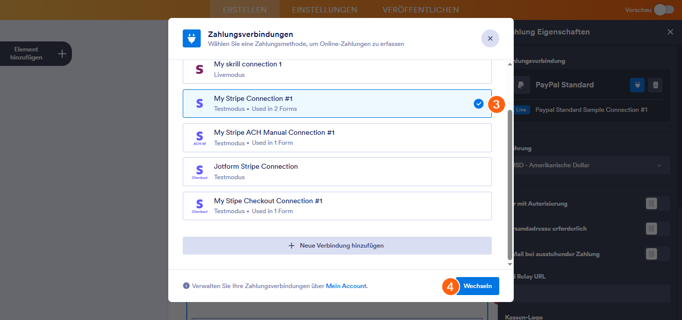 So fügen Sie wiederverwendbare Zahlungsverbindungen hinzu und verwalten sie Image-15