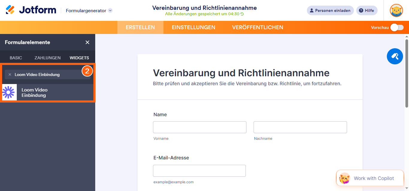 So betten Sie ein Loom-Video in Ihr Formular ein Image-2