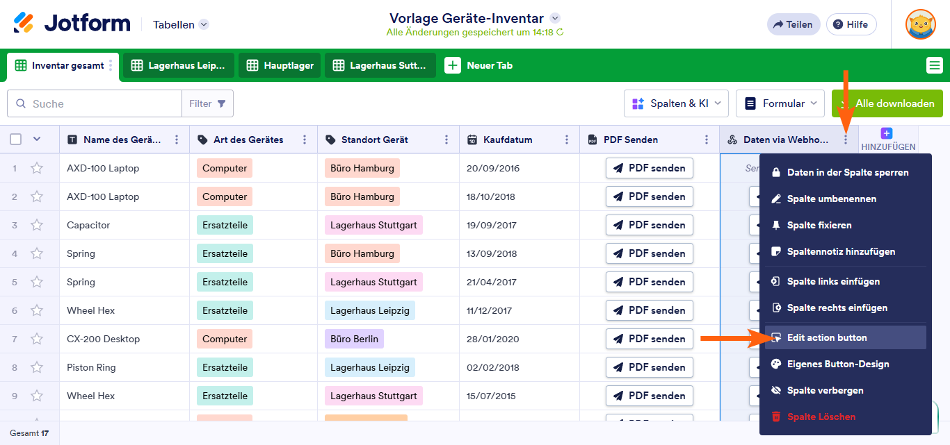So senden Sie Daten per Webhook in Jotform Tabellen Image-7