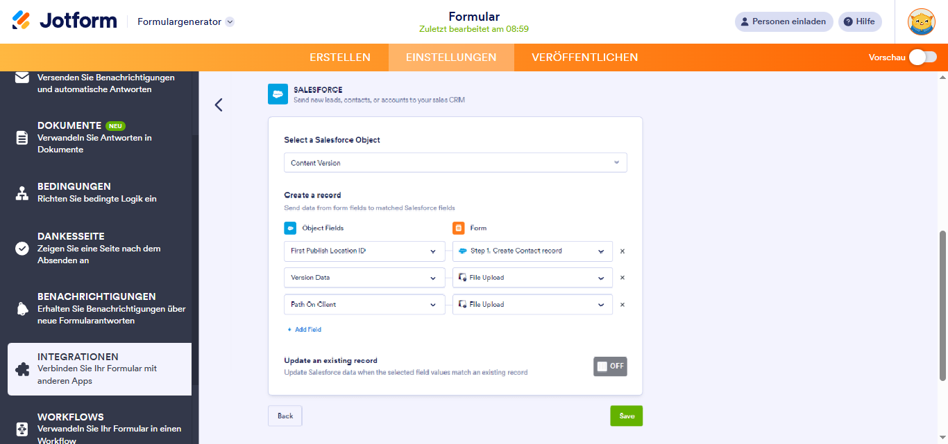 So senden Sie Datei-Uploads und PDF-Übermittlungen an Salesforce Image-5