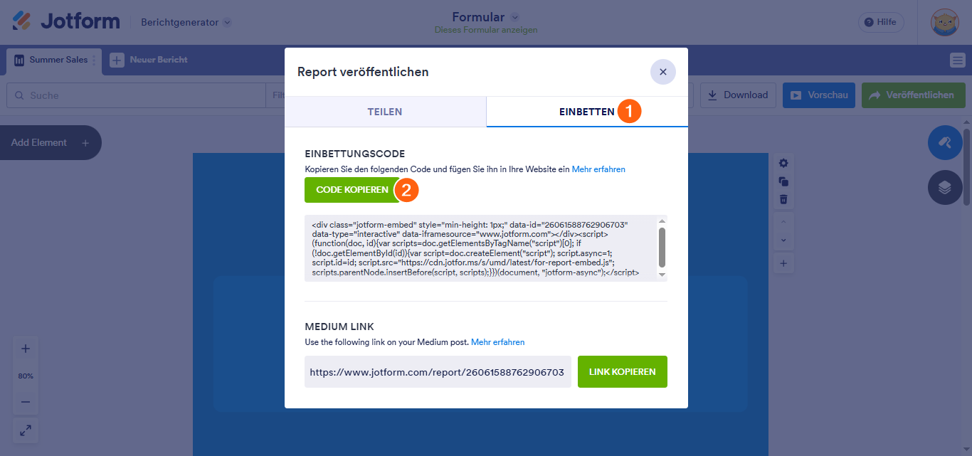 So betten Sie einen visuellen Bericht ein Image-4