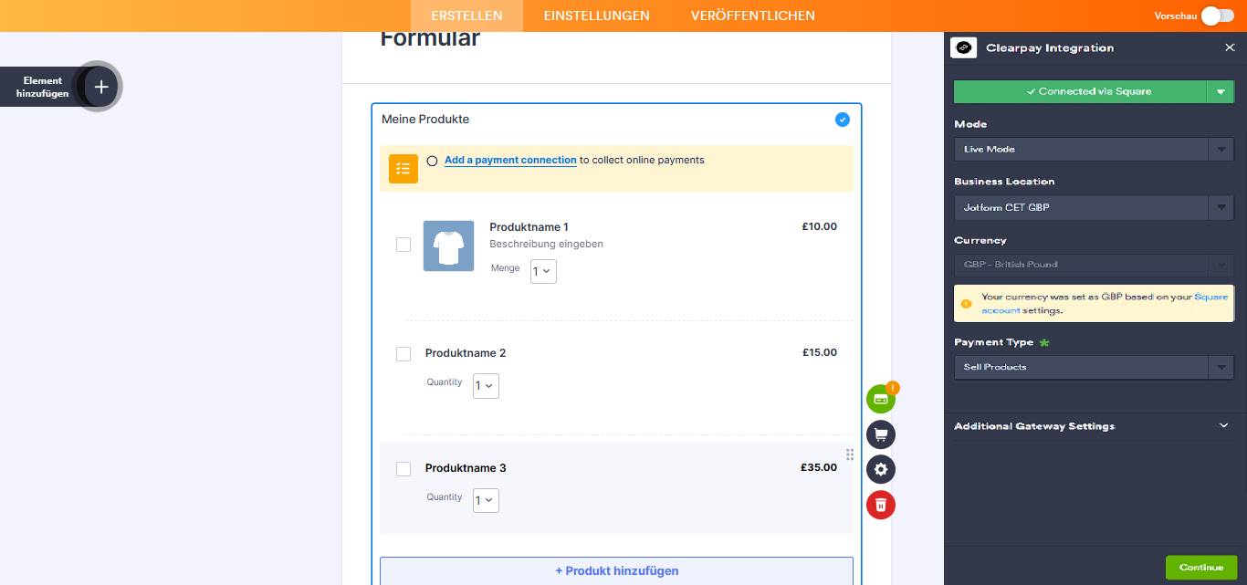 So integrieren Sie Jotform mit Clearpay Image-2