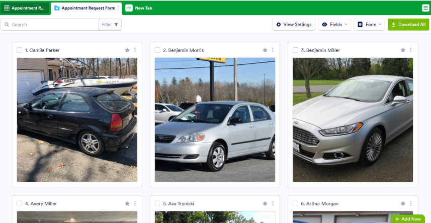 So fügen Sie Jotform Tabellen verschiedene Ansichten hinzu Image-11