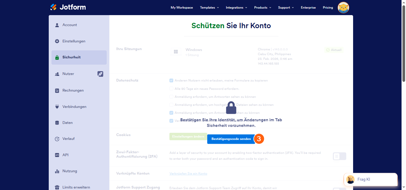 So generieren Sie neue Wiederherstellungscodes für die Zwei-Faktor-Authentifizierung (2FA) Image-2