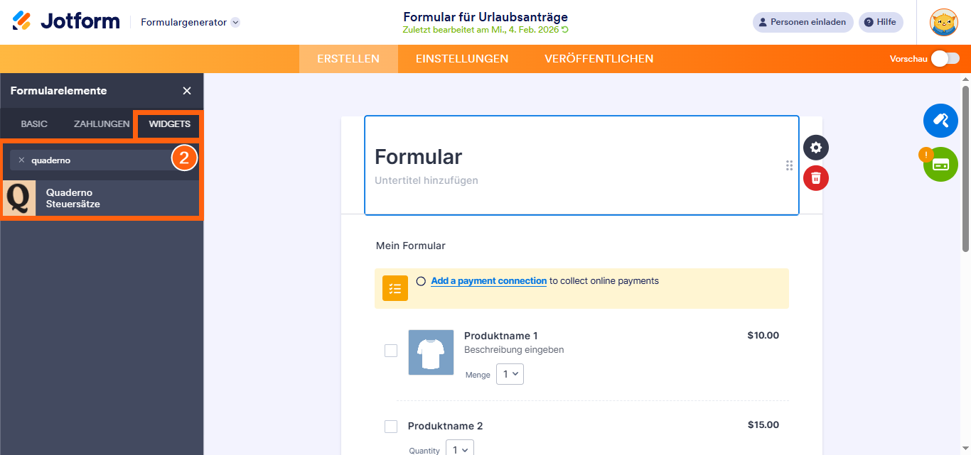 So berechnen Sie die Umsatzsteuer nach Standort mit dem Quaderno-Widget Image-2
