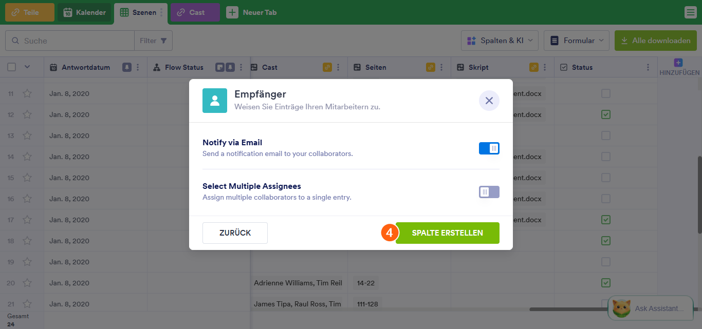 So weisen Sie Einträge in Jotform Tabellen Mitarbeitern zu Image-4