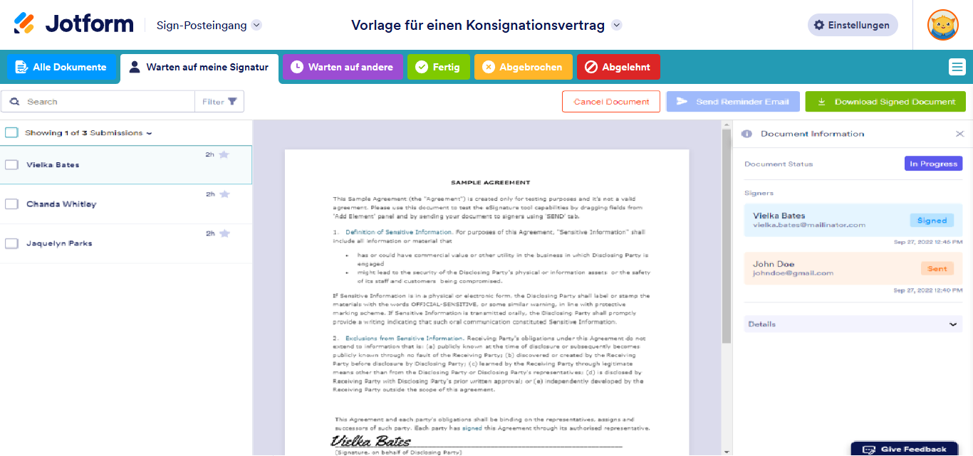 So verfolgen Sie den Unterzeichnungsprozess anderer Parteien Image-3