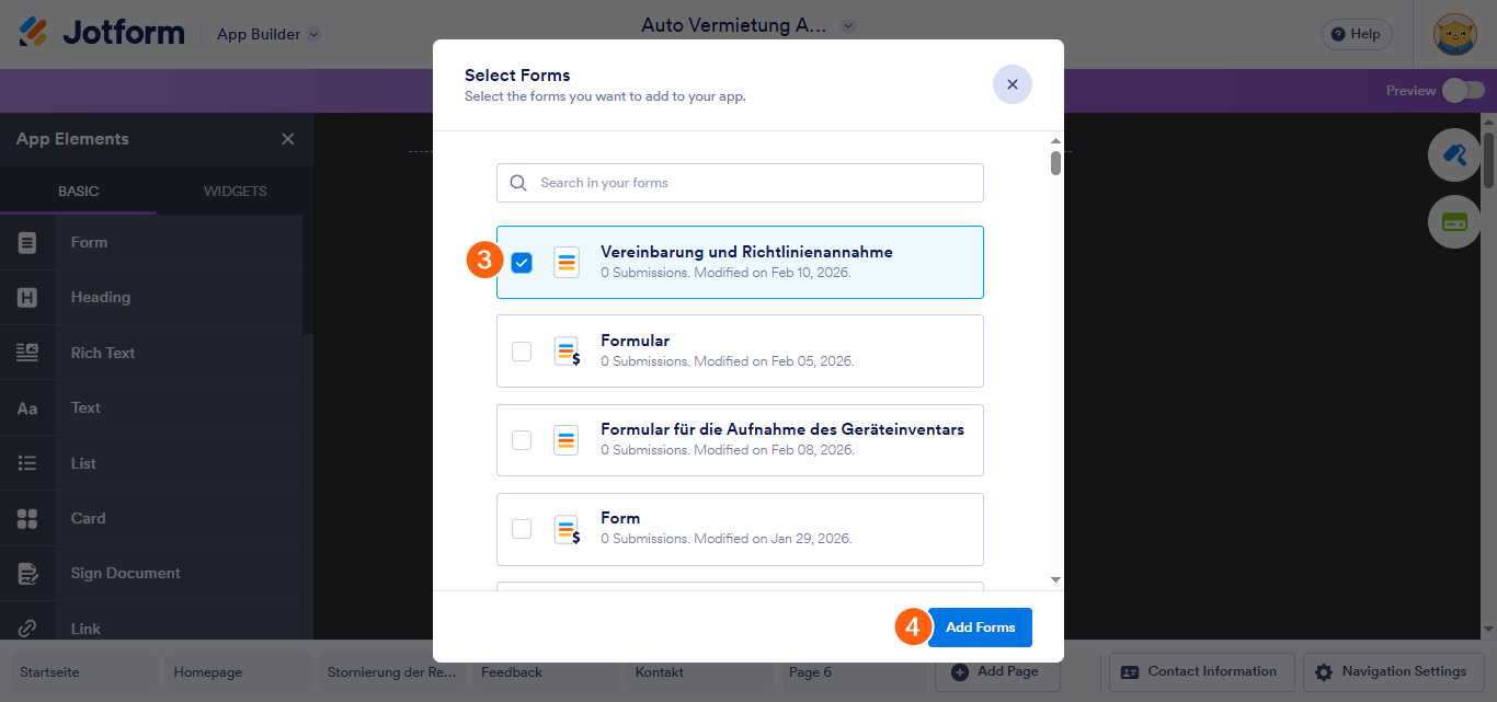 So betten Sie Formulare in einen Store ein Image-2