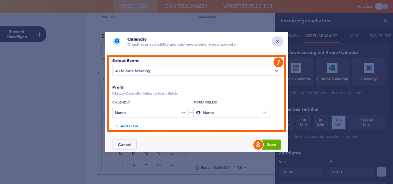 Wie Sie das Calendly Widget hinzufügen und einrichten Image-7