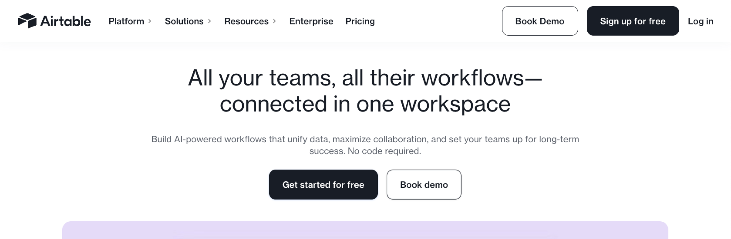 Airtable Landing Page