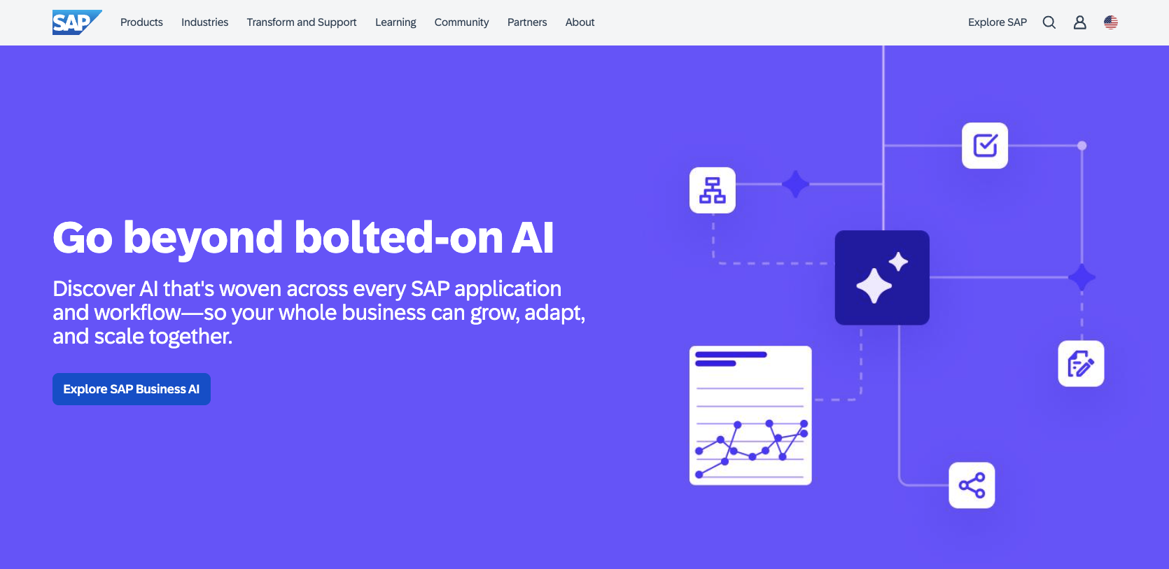 SAP Leonardo AI Landing Page