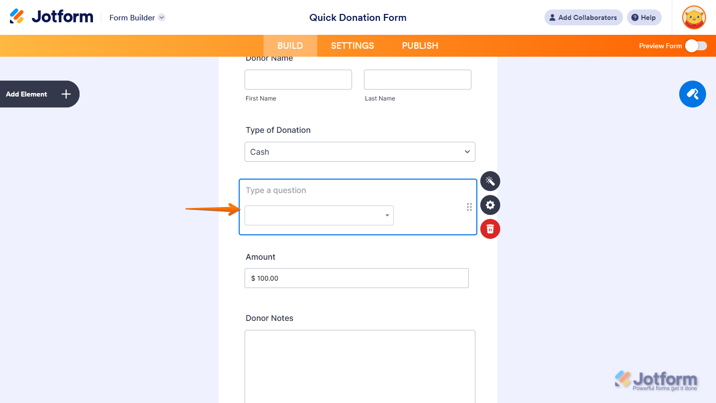 Currency Picker Widget in Jotform Form Builder