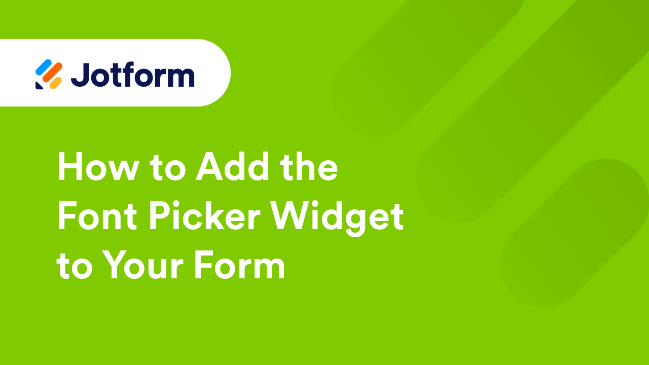 Jotform Widgets