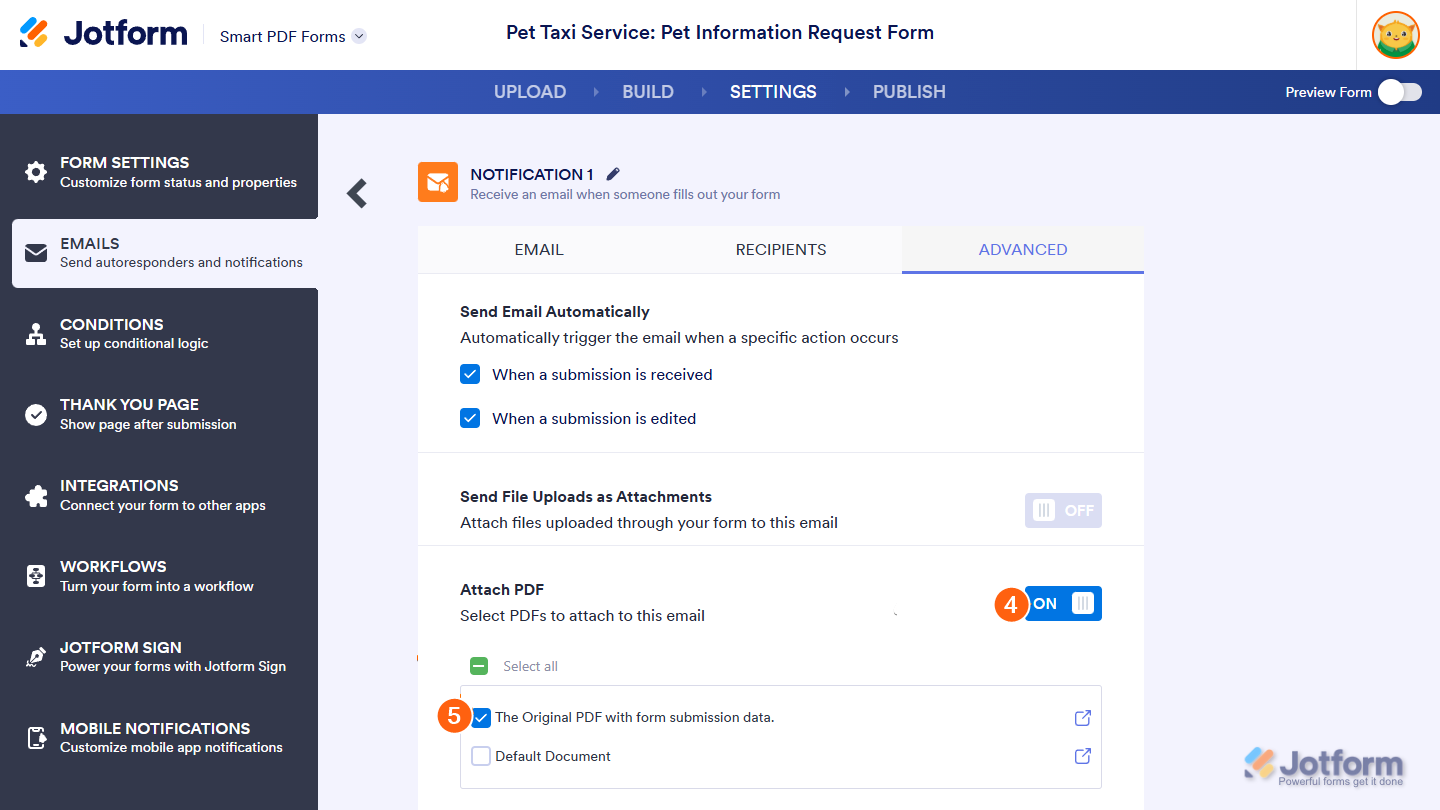 Wie funktioniert die PDF-Anbindung mit Smart PDF Forms? Image-17
