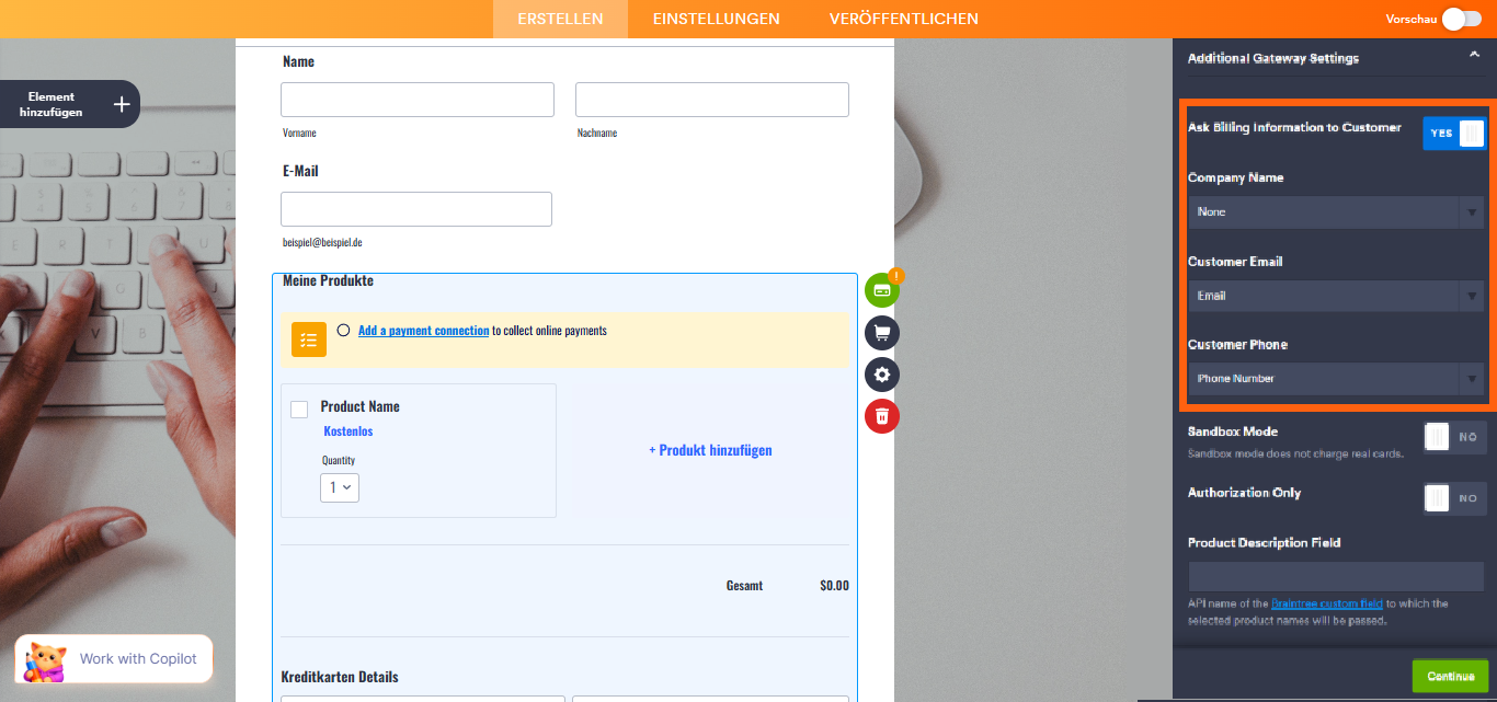 So integrieren Sie Ihr Formular in Braintree Image-9