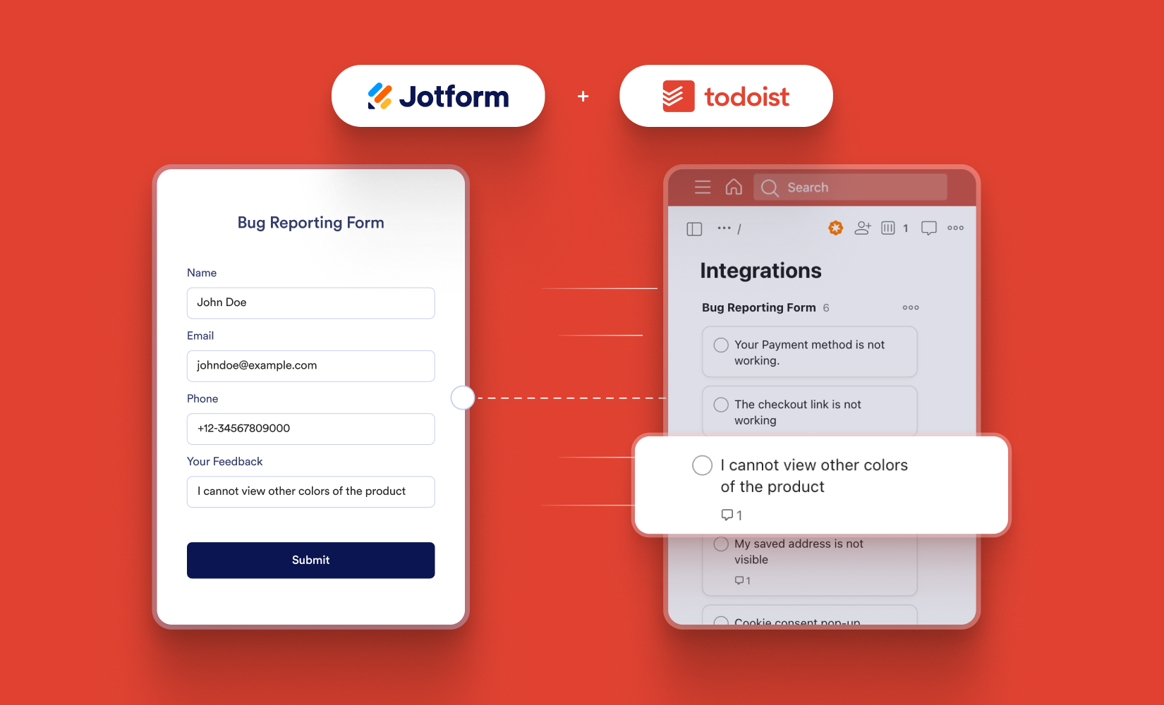 Von Formular zu Funktion: Steigern Sie Ihre Produktivität mit der Jotform-Todoist-Integration