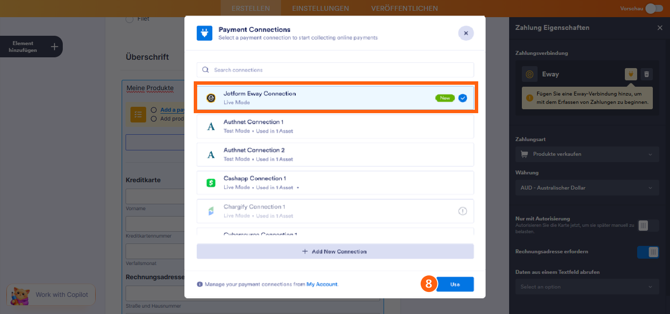 So integrieren Sie Ihr Formular in Eway Image-13