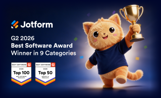 Jotform named one of G2’s 2026 Best Software Award winners