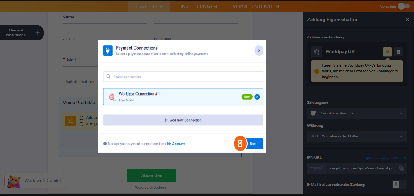 So integrieren Sie Ihr Formular mit Worldpay UK Image-12