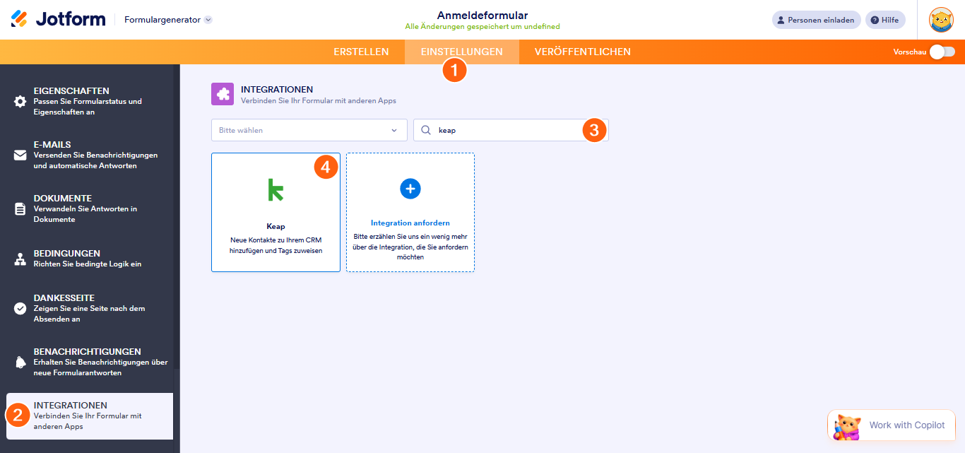 Erreichen der Kampagnenziele von Keap mit Jotform Image-1