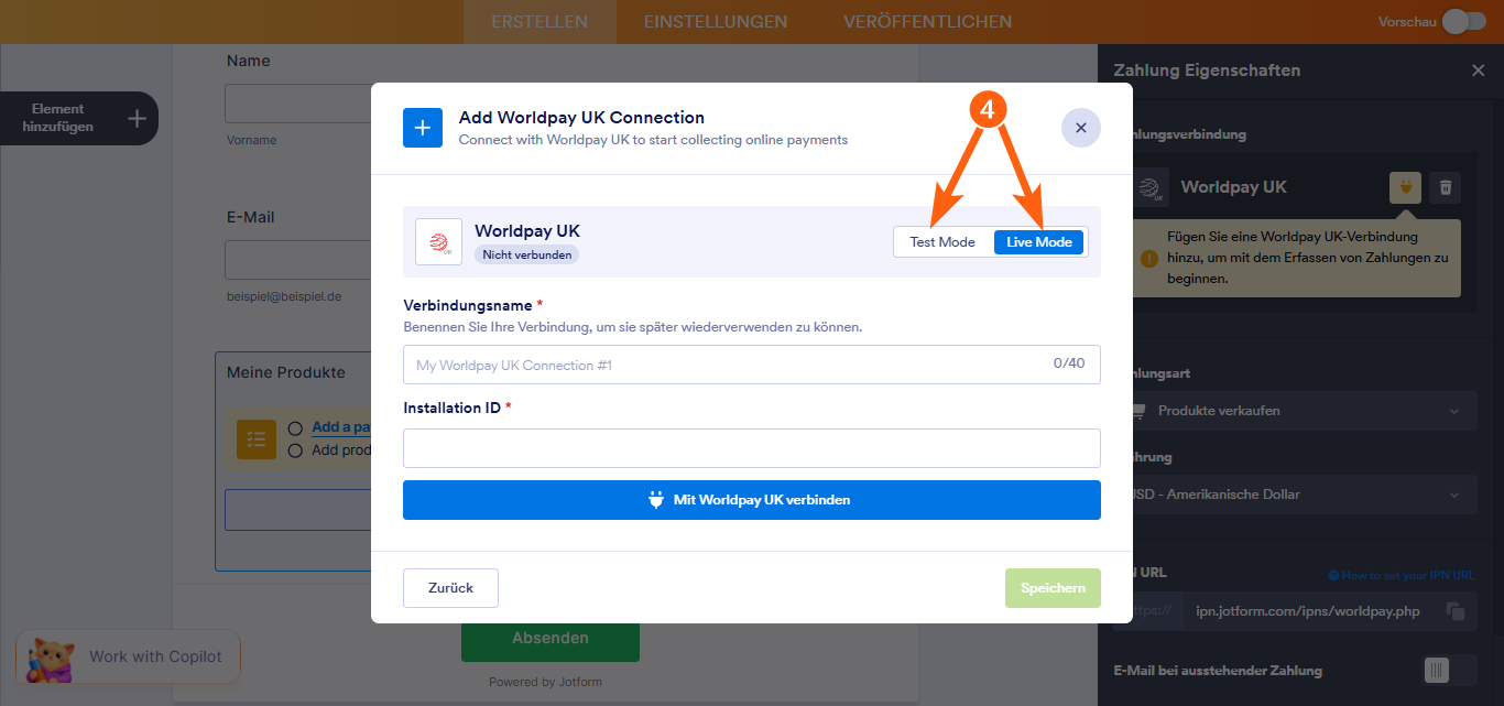So integrieren Sie Ihr Formular mit Worldpay UK Image-9