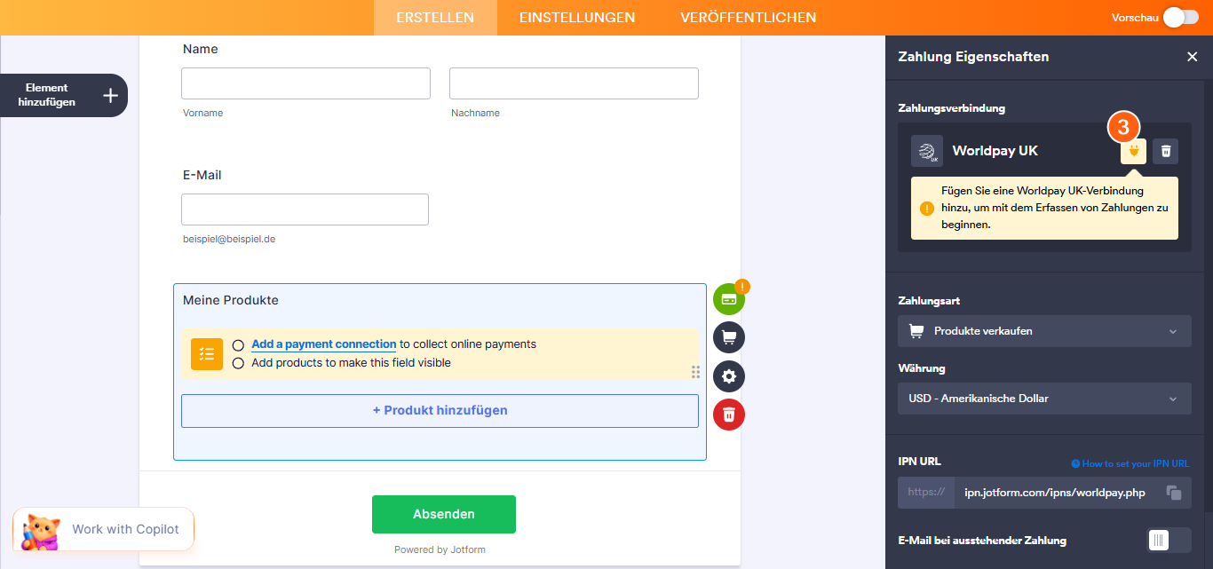 So integrieren Sie Ihr Formular mit Worldpay UK Image-8