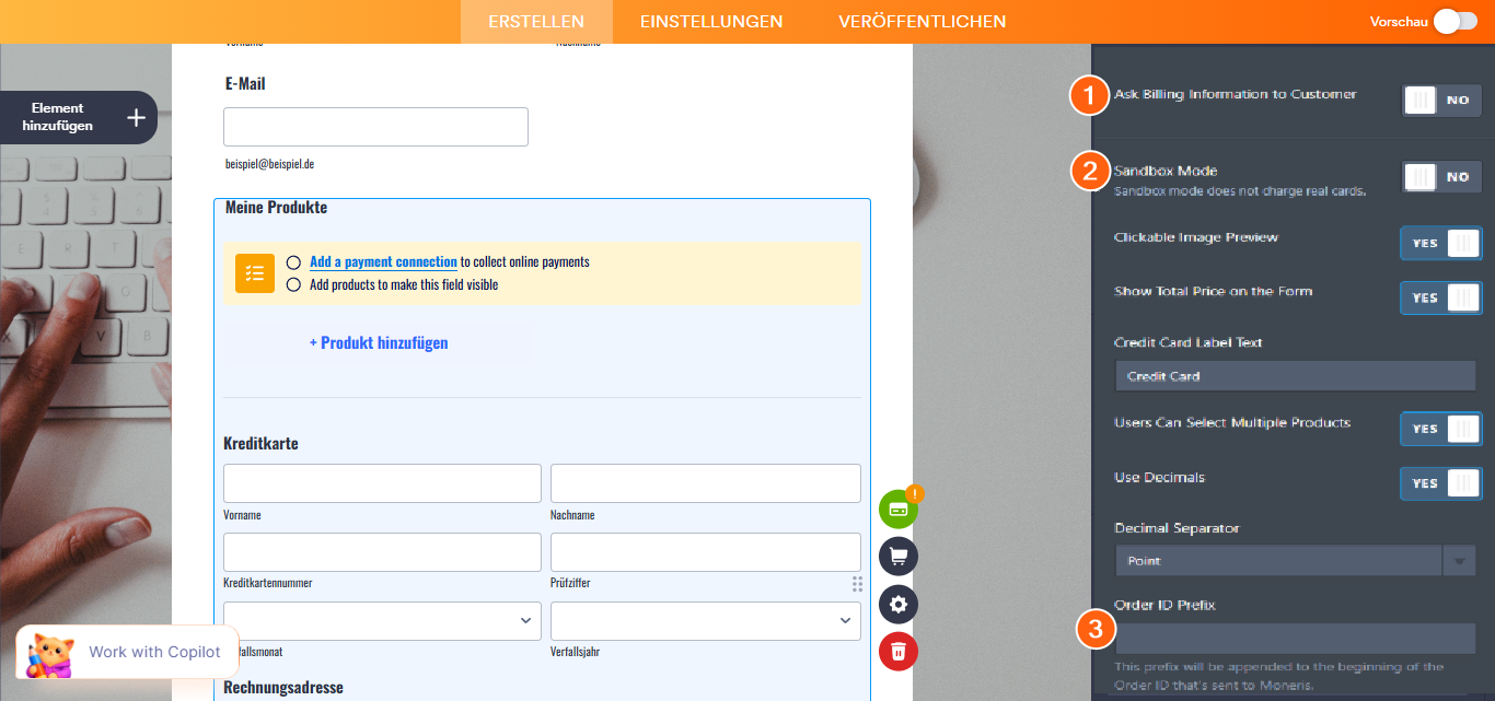 Wie integriert man Moneris mit Jotform? Image-3