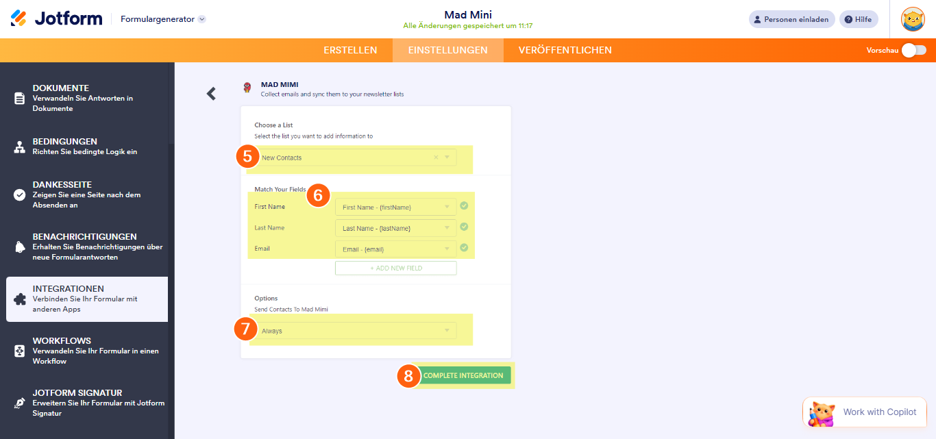 So integrieren Sie Jotform mit Mad Mini Image-3