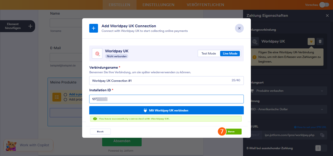 So integrieren Sie Ihr Formular mit Worldpay UK Image-11