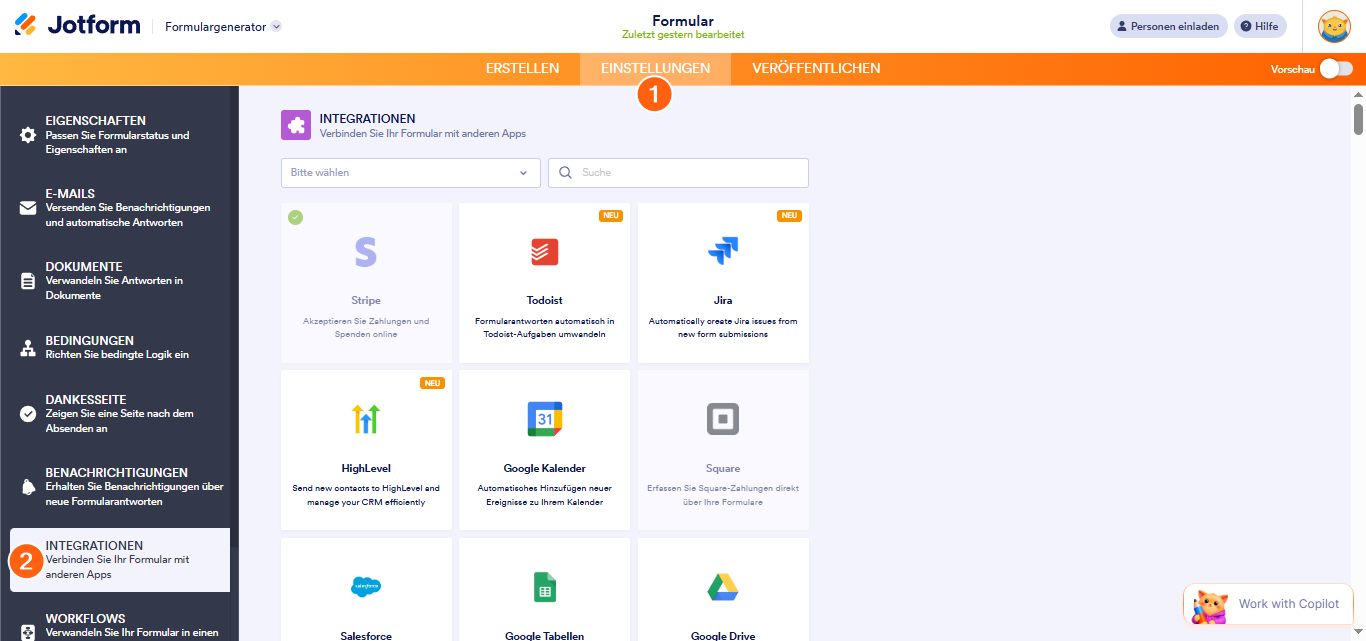 So integrieren Sie Jotform mit Campaign Monitor Image-1