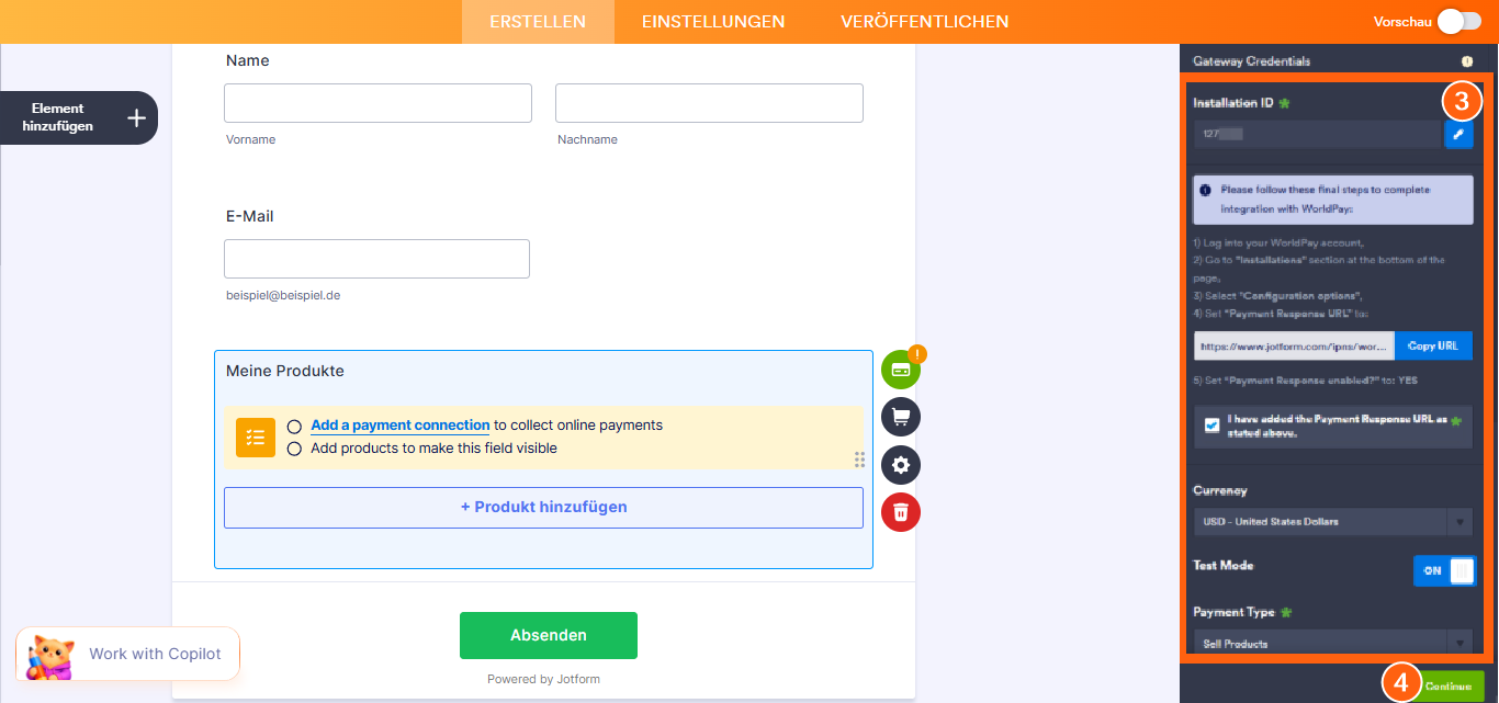So integrieren Sie Ihr Formular mit Worldpay UK Image-3