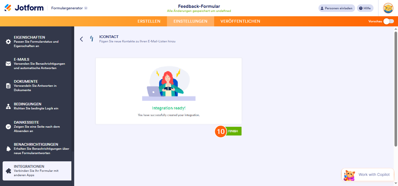 So integrieren Sie Ihr Formular mit iContact Image-10