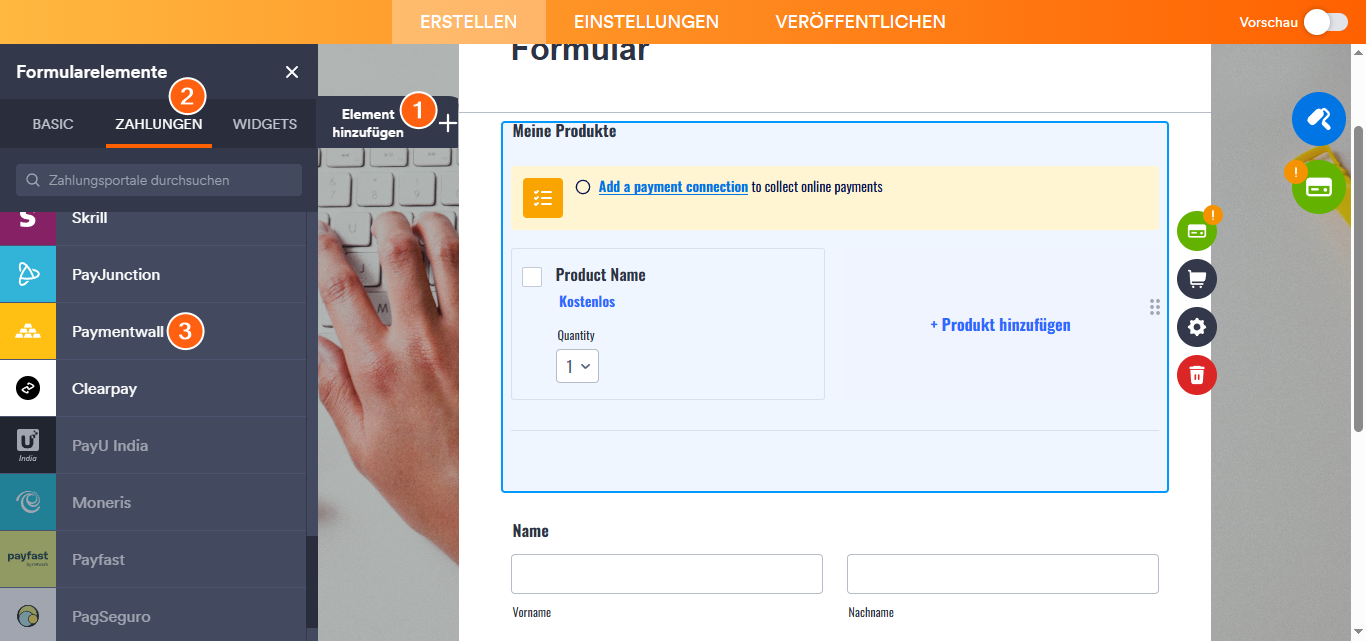 Wie integriert man Paymentwall in Jotform? Image-3