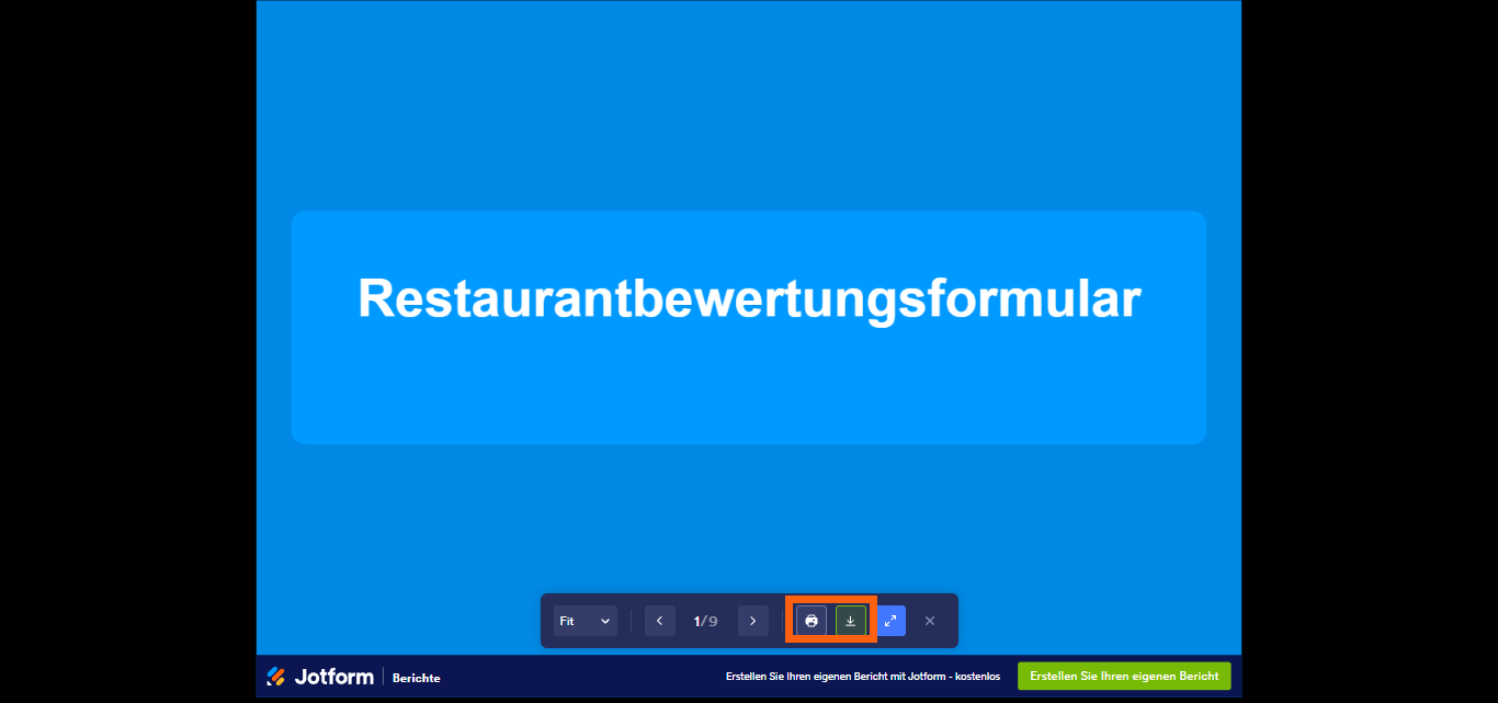 So laden Sie Ihren visuellen Bericht herunter oder drucken ihn aus Image-7